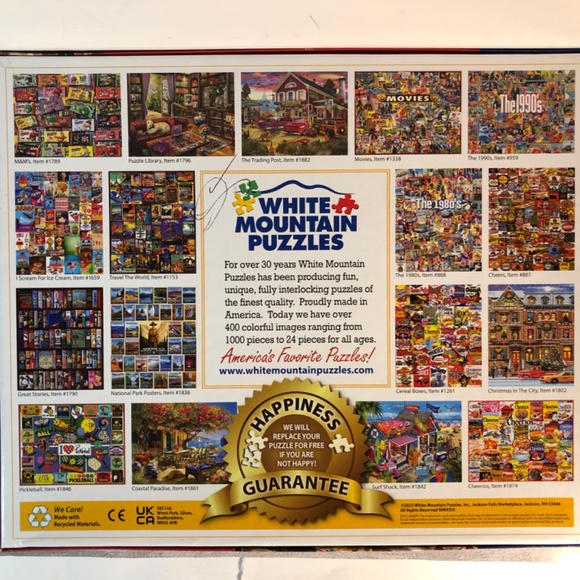 White Mountain 1000 piece puzzle, "The Old Candy Store" - Picture 4 of 5